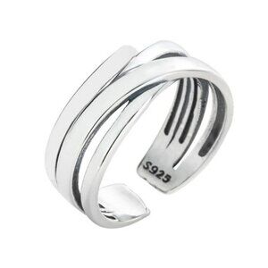 Multilayer Sterling Silver Ring